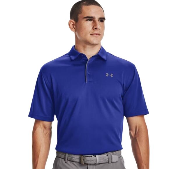 Under Armour Men's UA Tech™ Polo in Royal Graphite Size M - Picture 1 of 3